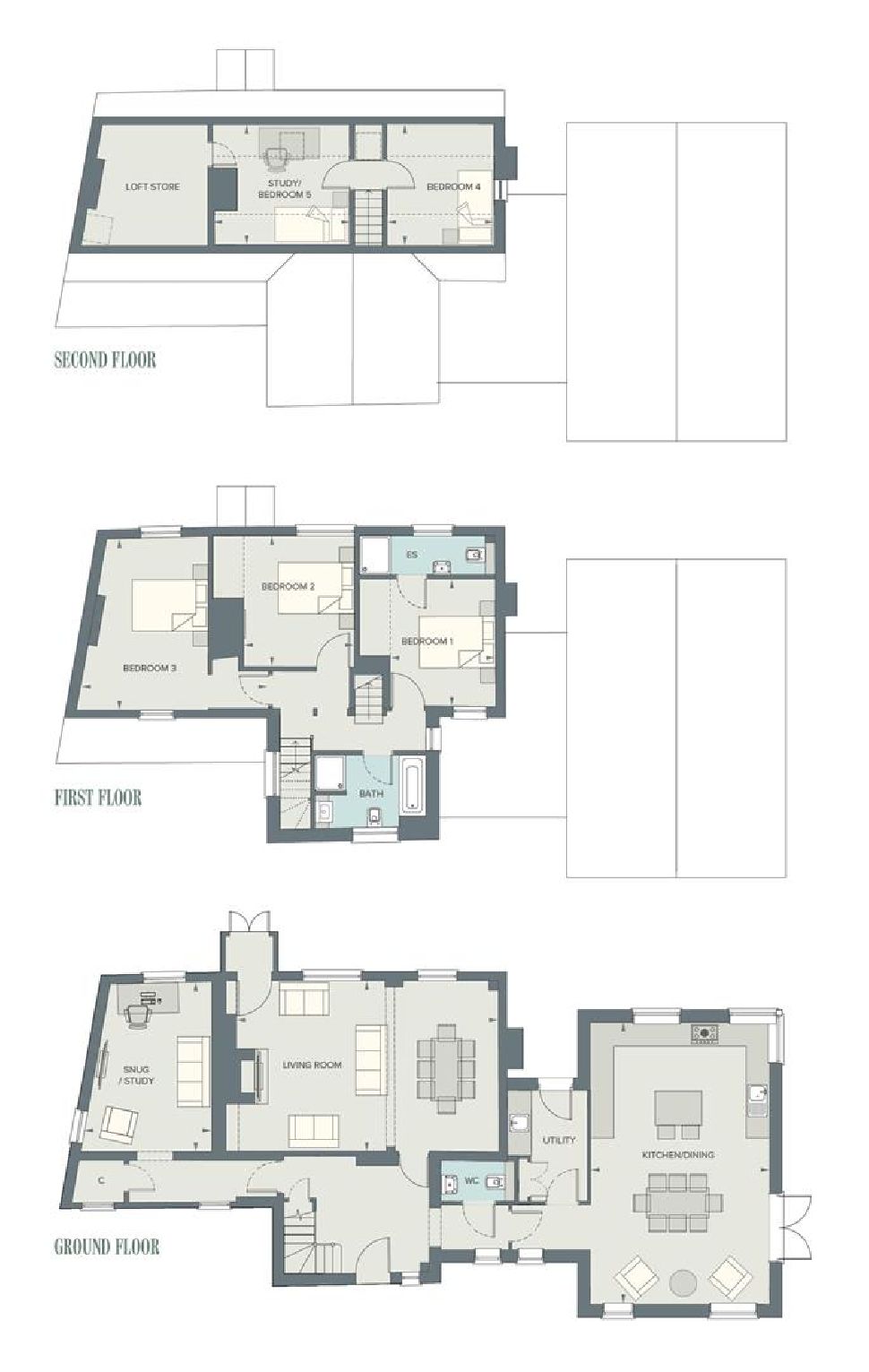 Ashbrook House, Ashbrook House Floorplan
