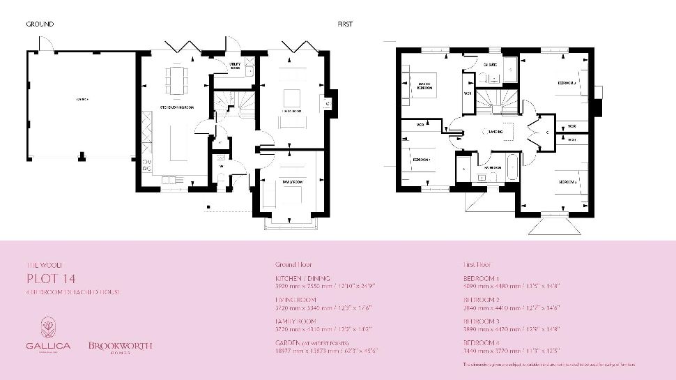 Plot 14, The Woolf, Floorplan 1