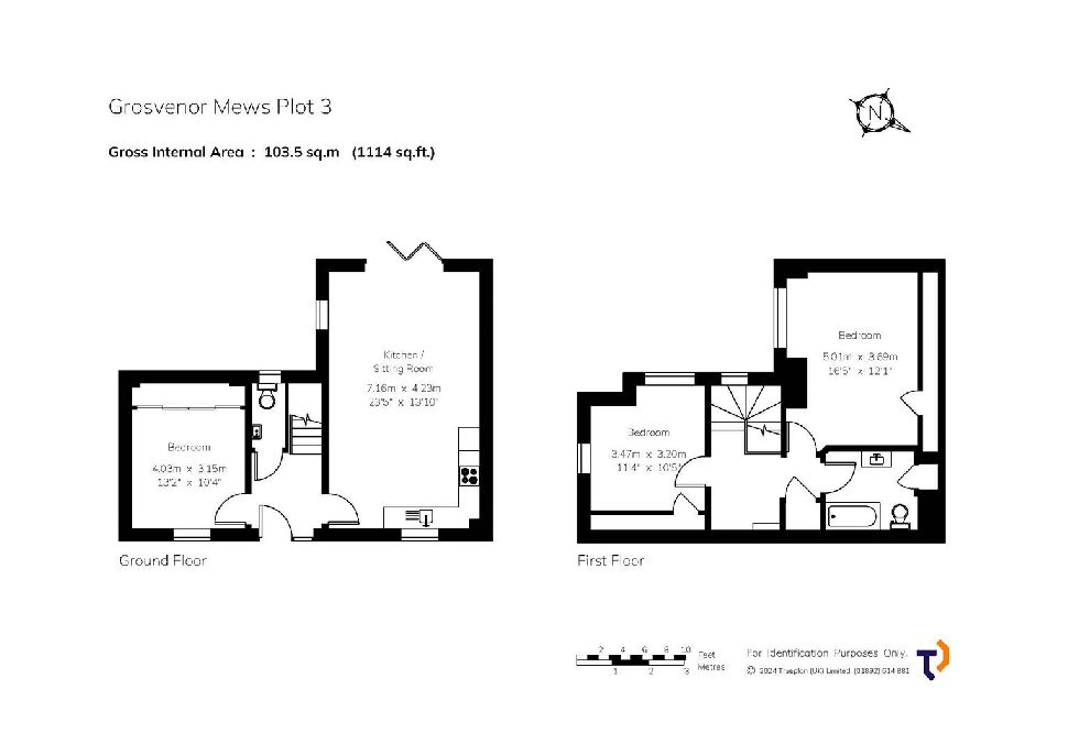 Plot 3 Grosvenor Mews, Floorplan 1
