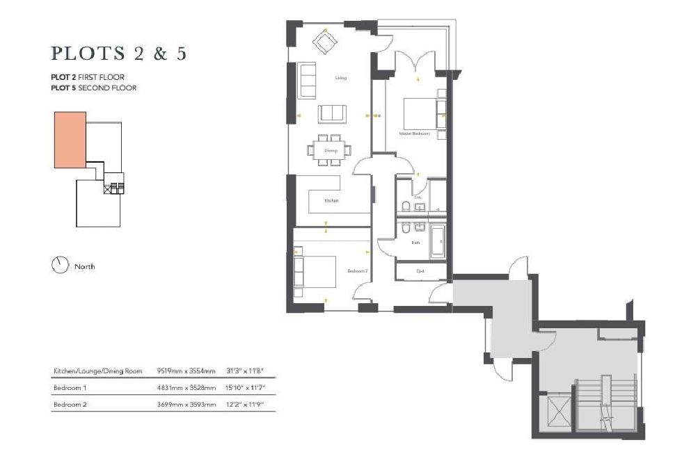 Apartment 5 Verve, Spire Court, Apartment 5 Floorplan