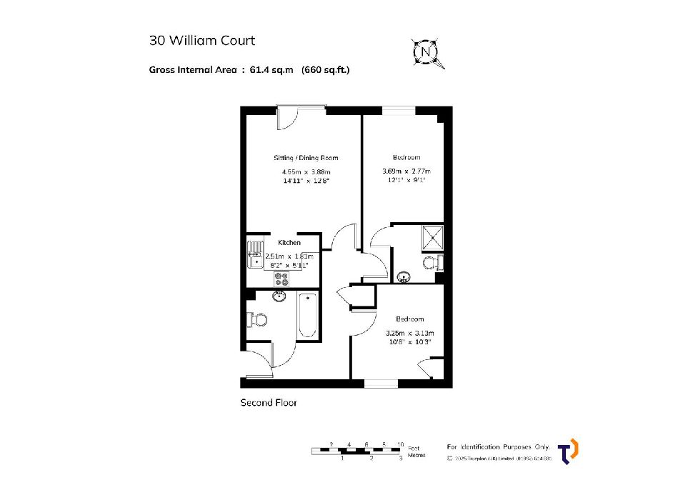 Flat 30, 36, William Court, Floorplan